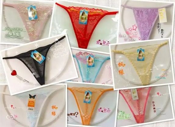6 PCS Set Sexy Thongs For Women. Panties Underwear. Women G-String Female-Medium Size.