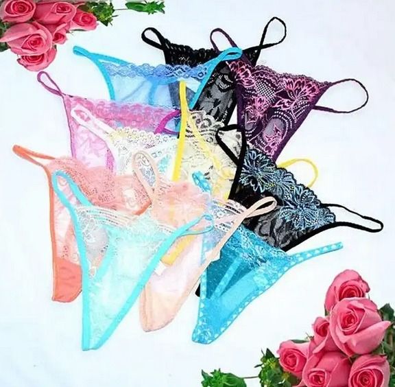 3 PCS Set Thongs For Women. Panties. Underwear. Women G-String Female-Medium Size.