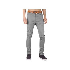 Soft Khaki trousers-Gray (Slim-fit Stretchable Khaki Trouser For Men)-Gray. Sizes: 30-34. Non-fading khkaki trousers.