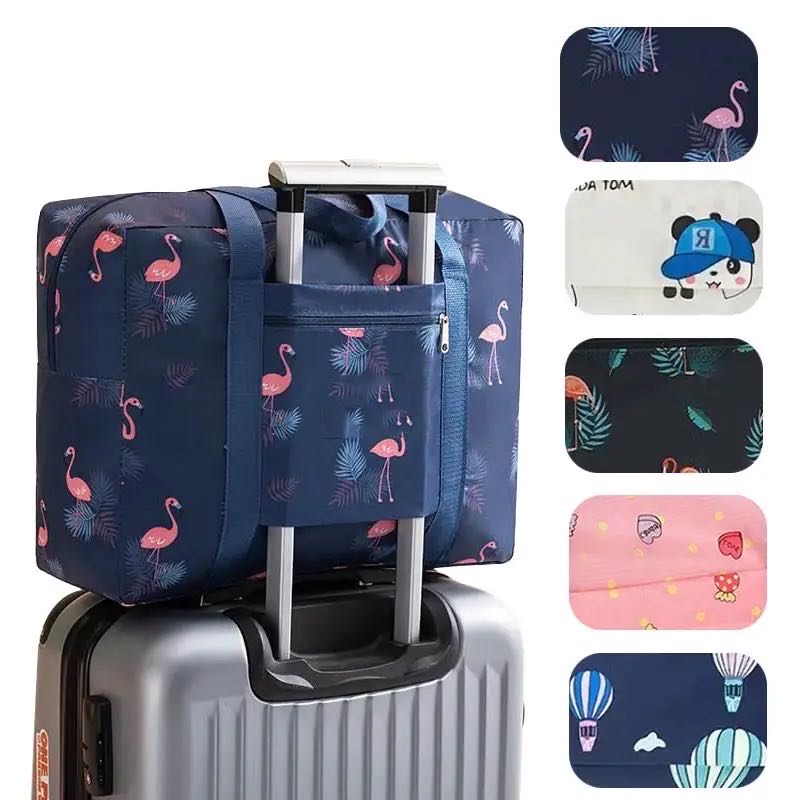 Portable Multi-function Bag Folding Travel Bags Nylon Waterproof Bag Large Capacity Hand Luggage Business Trip Traveling Bags