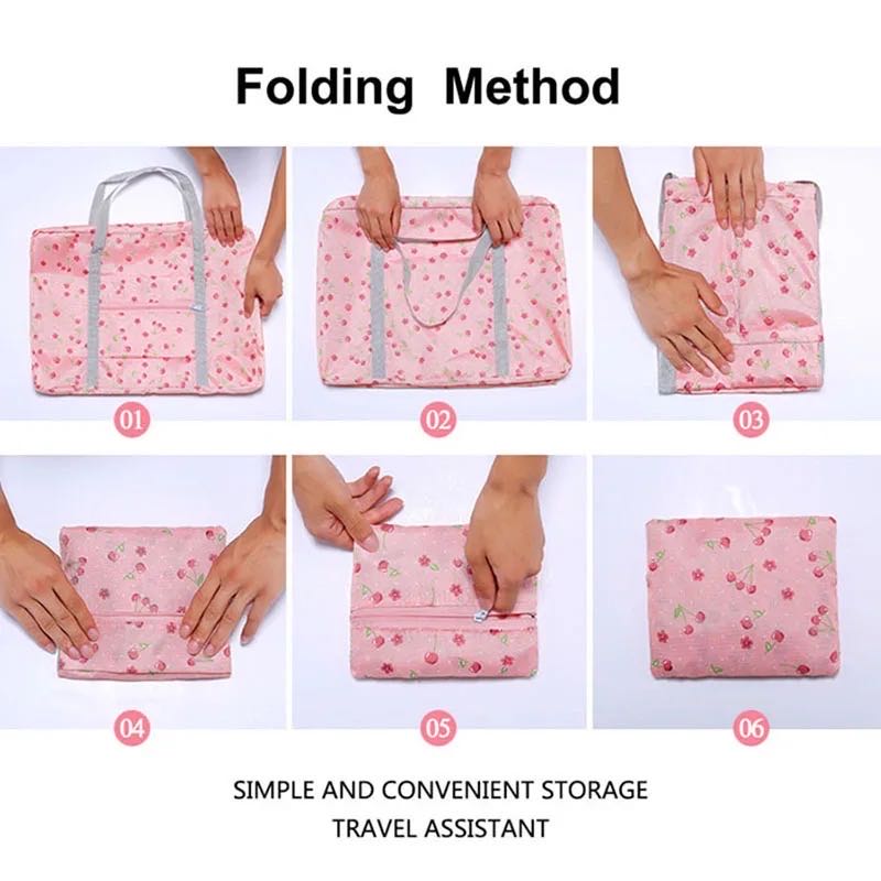 Portable Multi-function Bag Folding Travel Bags Nylon Waterproof Bag Large Capacity Hand Luggage Business Trip Traveling Bags