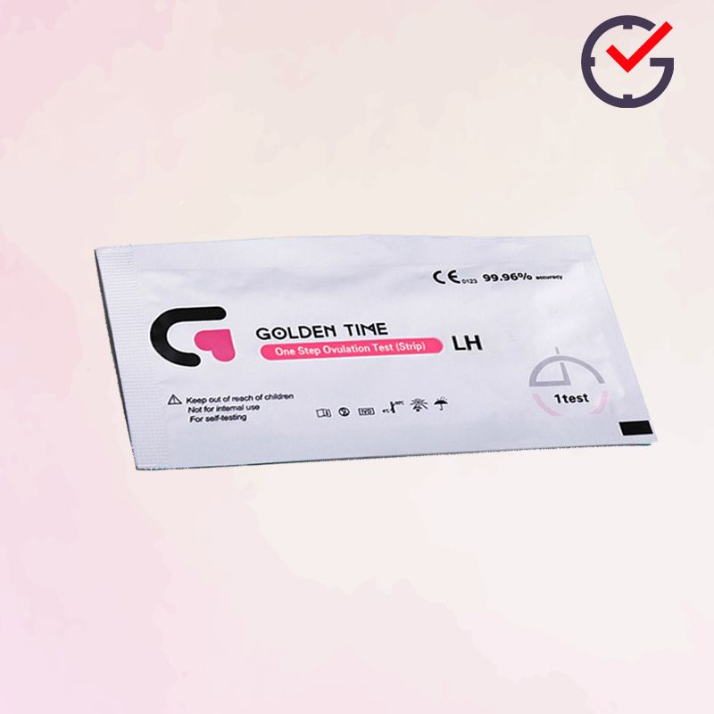 Golden Time Ovulation Test (10 Strips) Plus 1 FREE 60ml Urine Sample Collection Cup