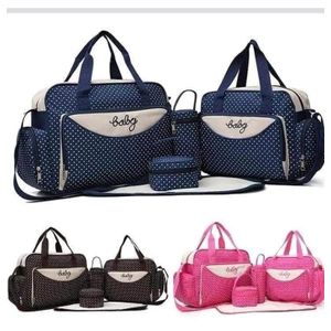 5 In 1 Baby Diaper Bag Nappy Changing Pad Travel Mummy Bag