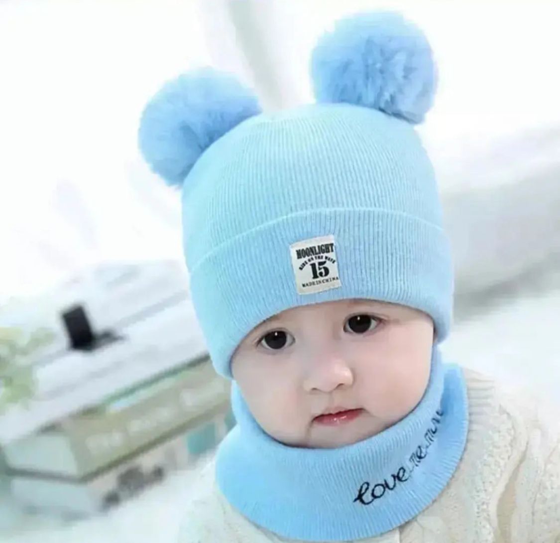Fashion Baby Hat With Scarf