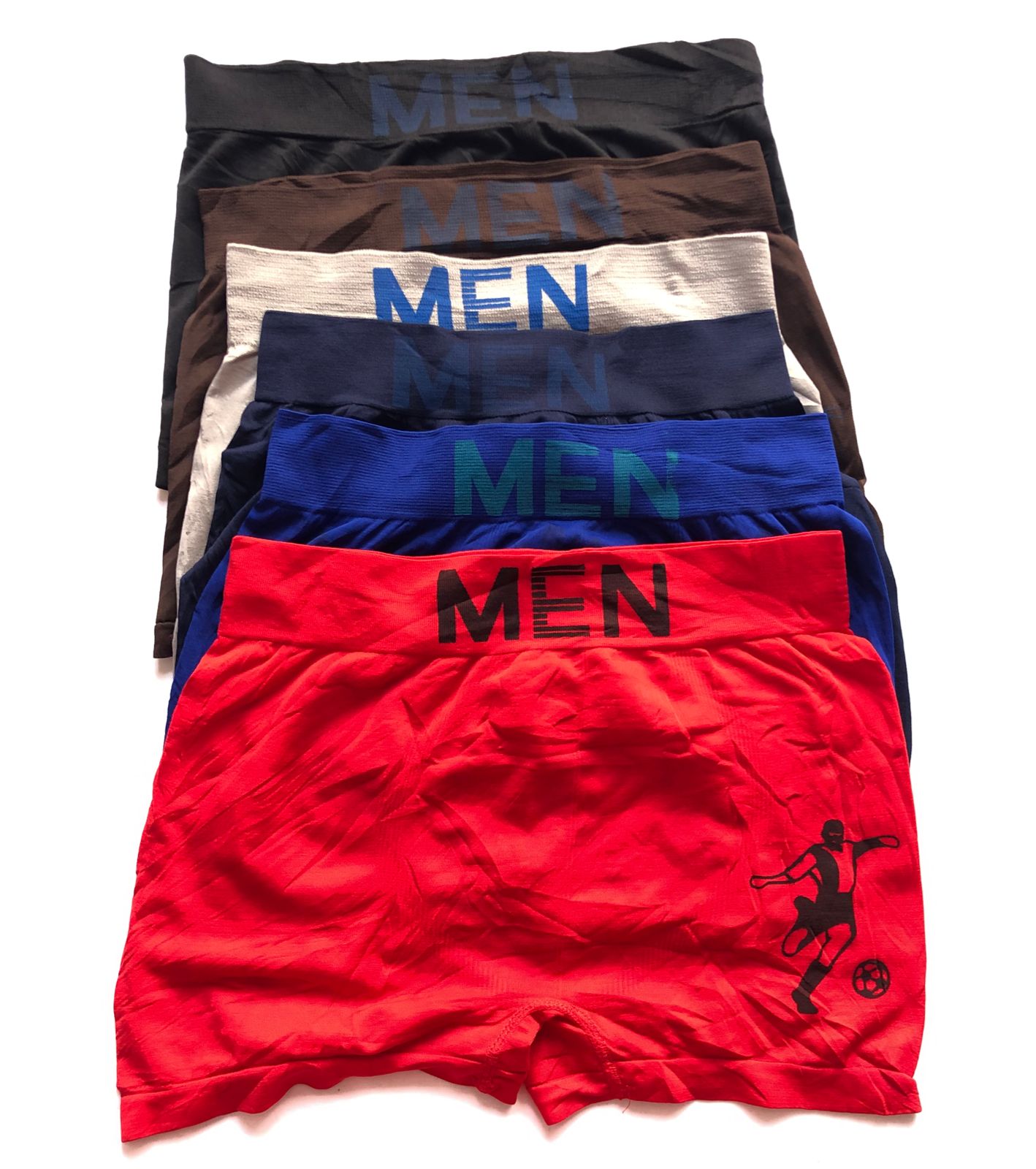 4 pcs quality stretchy long Polyester/cotton men boxers