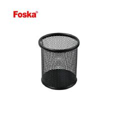 Round Mesh Pen Holder Cup