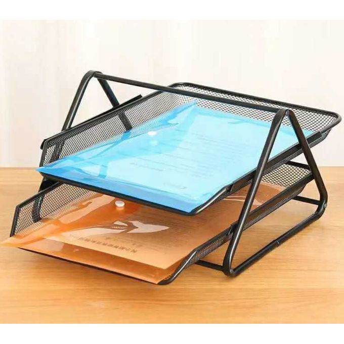 2 Tier Mesh Desktop Documents Tray