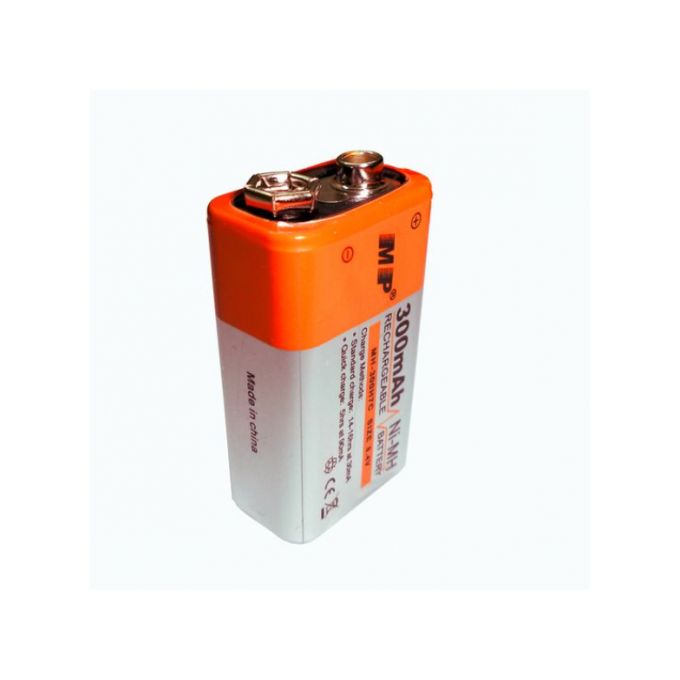Multiple Power 9V Volt Li-ion Ni-MH MP Rechargeable Battery  Re-charged For Up To 1000 Times