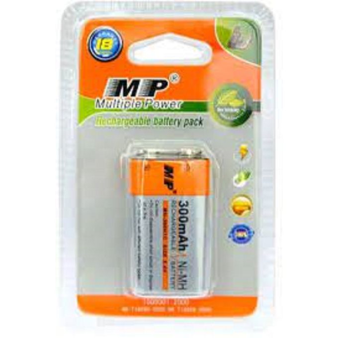 Multiple Power 9V Volt Li-ion Ni-MH MP Rechargeable Battery  Re-charged For Up To 1000 Times