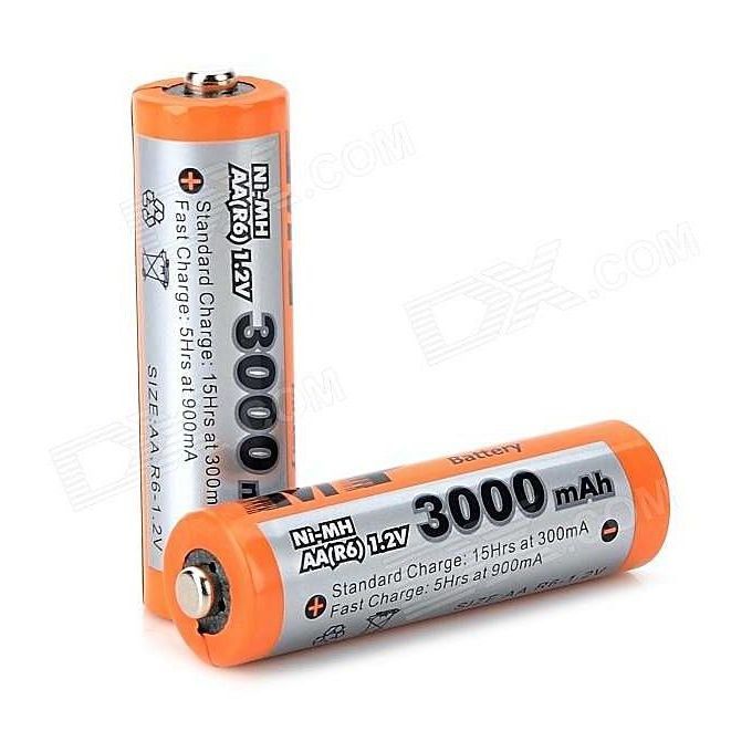 Multiple Power AA 1.2V 3000mAh MP Rechargeable Batteries  Re-charged For Up To 1000 Times