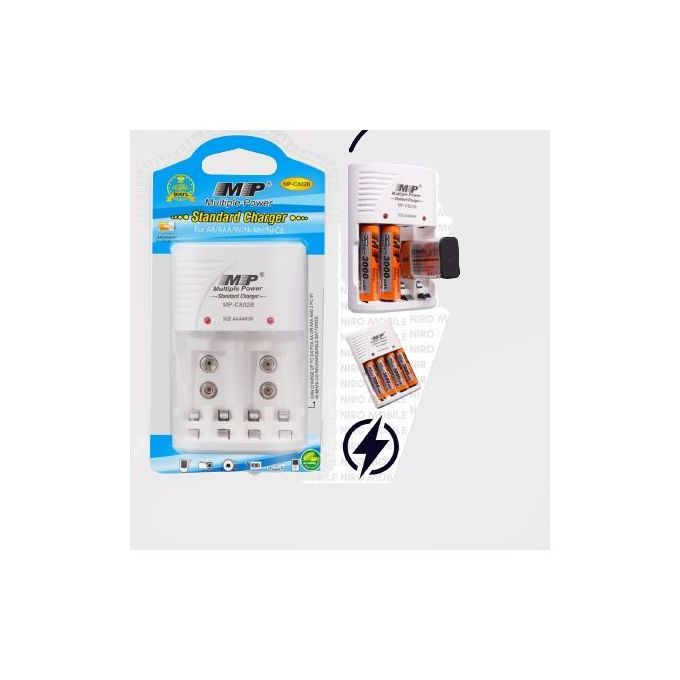 Multiple Power AAA 1.2V 1250mAh Rechargeable Battery, Re-charged For Up To 1000 Times