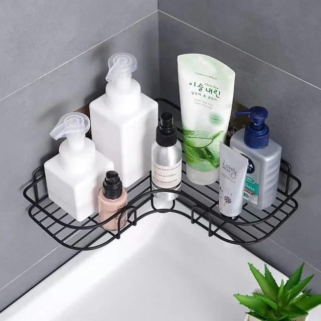 Bathroom Kitchen Toilet Corner Shelf Organiser Storage Rack Organizer