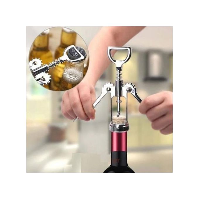 Stainless Cockscrew Wine Opener
