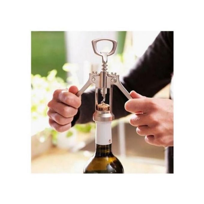 Stainless Cockscrew Wine Opener