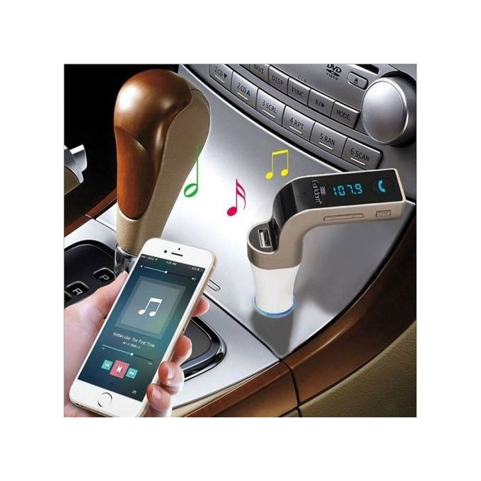 Car G7 Car Modulator Bluetooth Charger Mp3 Player, TF CARD, AUX