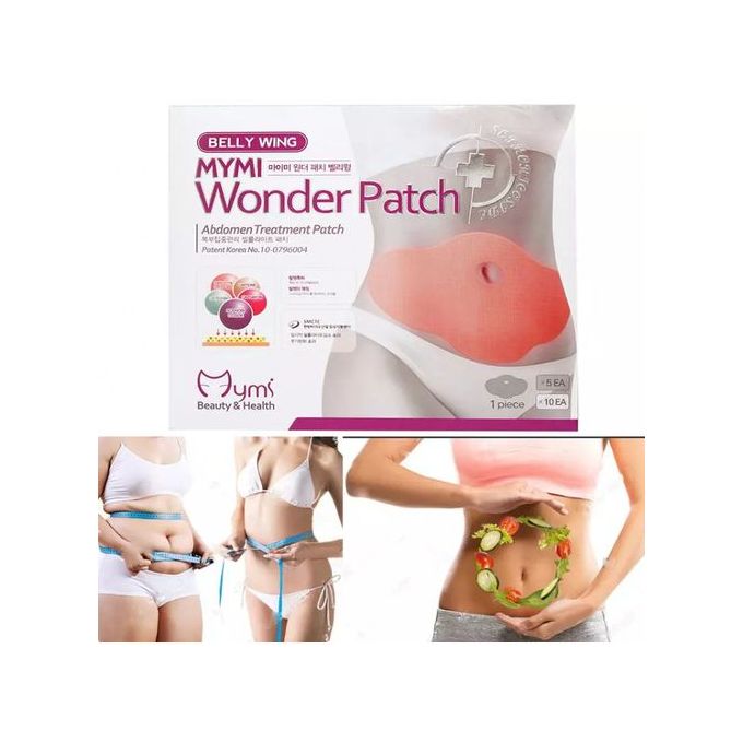 Mymi 5 Pieces In 1 Slimming Wonder Patch Cellulite Belly Wing Abdomen Treatment Patch - Weight Loss Fat Reduction