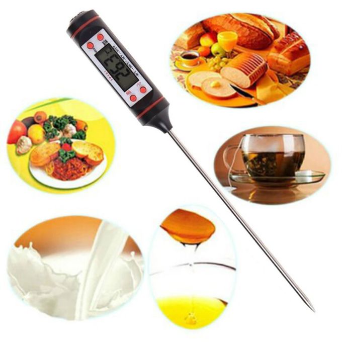 Kitchen Electronic Digital  Food Thermometer Cooking Food-Black