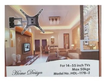 TV Wall Mount TV Stand 14″-55″ Steel Material Fixed - Swivel Solid Wall Black Quality product rotating wall bracket 14 inch to 55 inch support affordable HDL-11