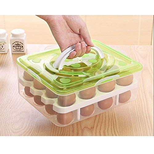 2 Layer 32PCs Durable Egg Storage  Container/ Egg Holder