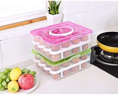 2 Layer 32PCs Durable Egg Storage  Container/ Egg Holder