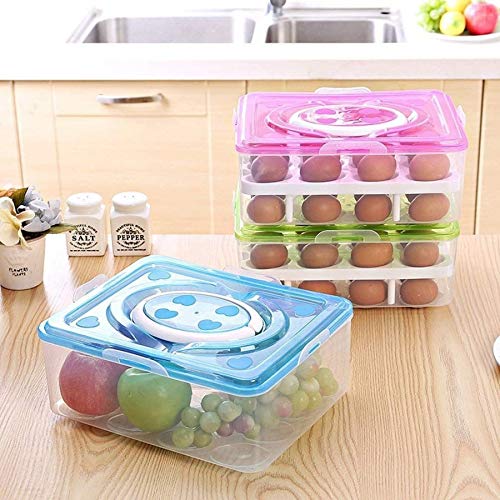 2 Layer 32PCs Durable Egg Storage  Container/ Egg Holder