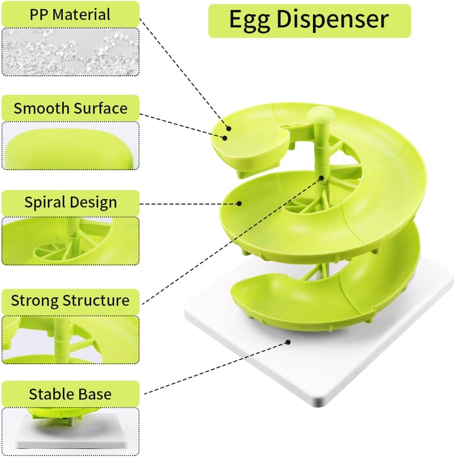 20PCs Sliding Spiral egg holder / fruit holder