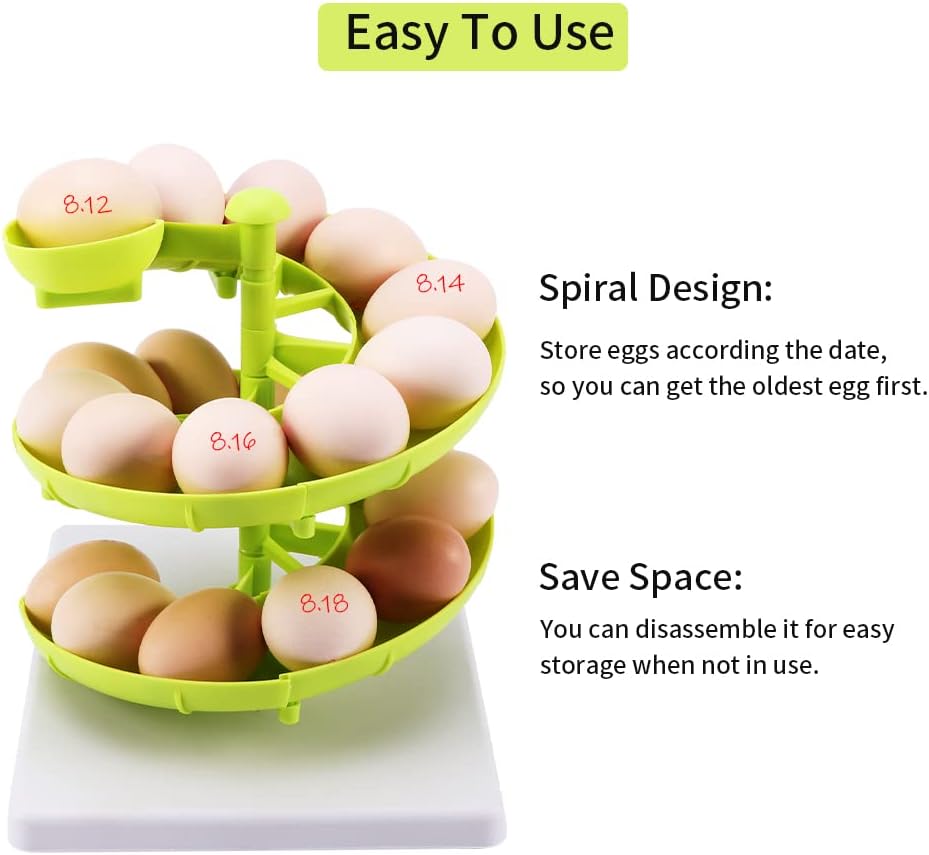 20PCs Sliding Spiral egg holder / fruit holder