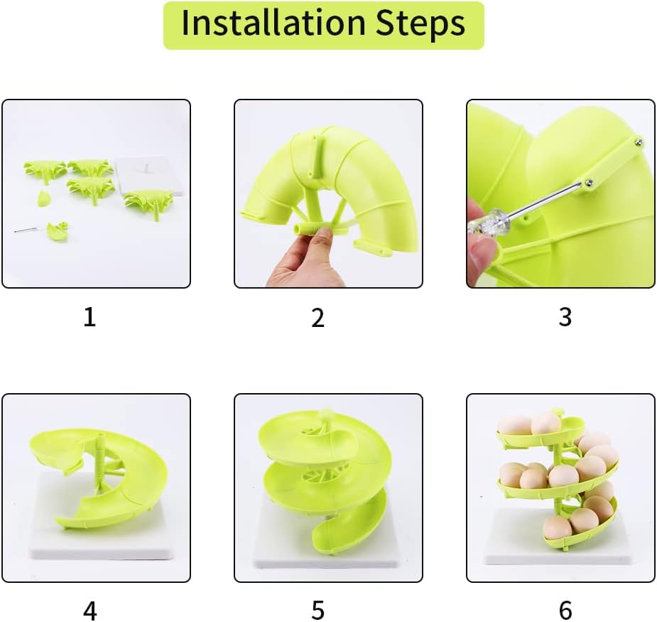 20PCs Sliding Spiral egg holder / fruit holder