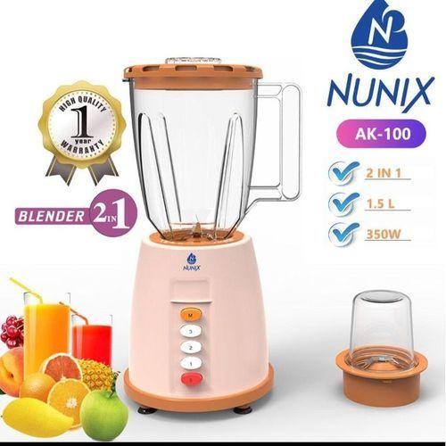 Nunix 2 In 1 Blender With Grinding Machine 1.5 Ltrs Model AK-100