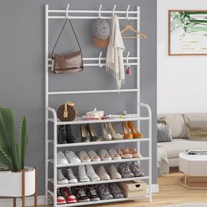 Nunix 5 Layers Multi Functional Clothes Shoes Hat Rack Storage YH6605-80-5