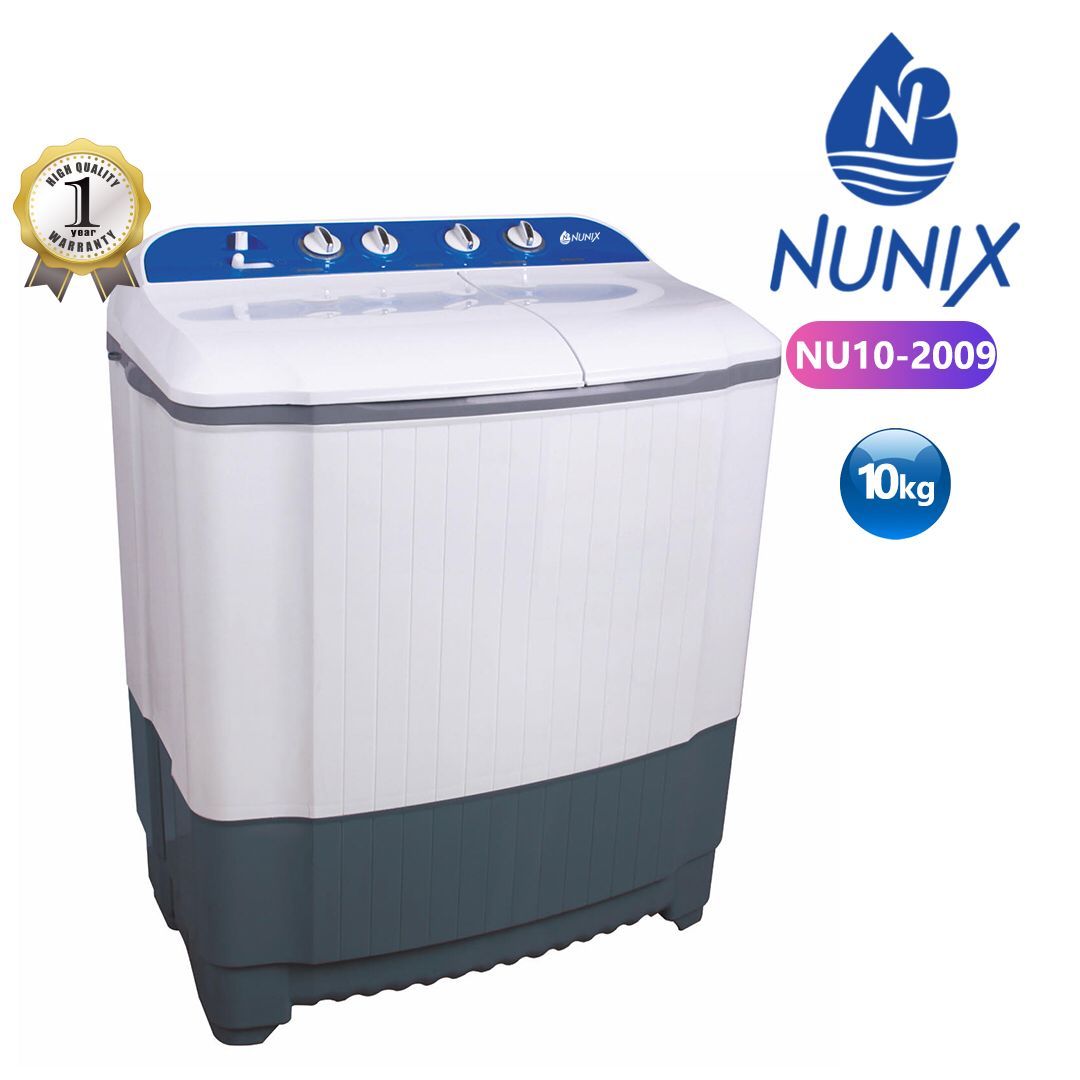 Semi-Automatic Top Load Washing Machine, 10KG Grey