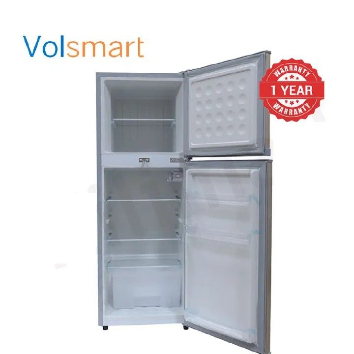 Volsmart 138L Fridge Freezer  Energy Saving Double Doors Refrigerator VL-BCD138