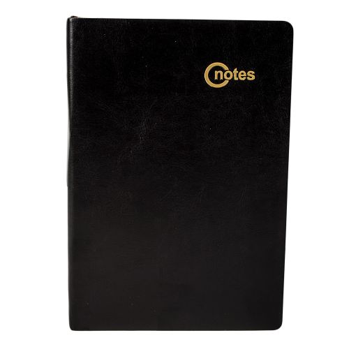 Bound Notebook And A Pen-Black