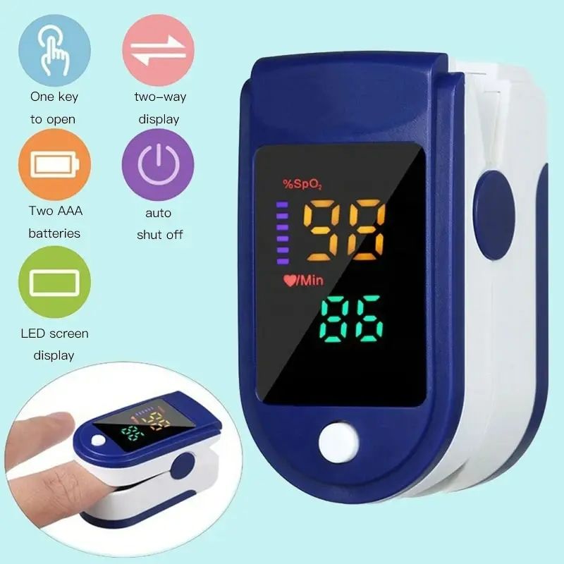 Finger Clip Oximeter Home Use Led Oximeter Home Use Meter Portable Visual Finger Clip Oximeter Saturation Mete