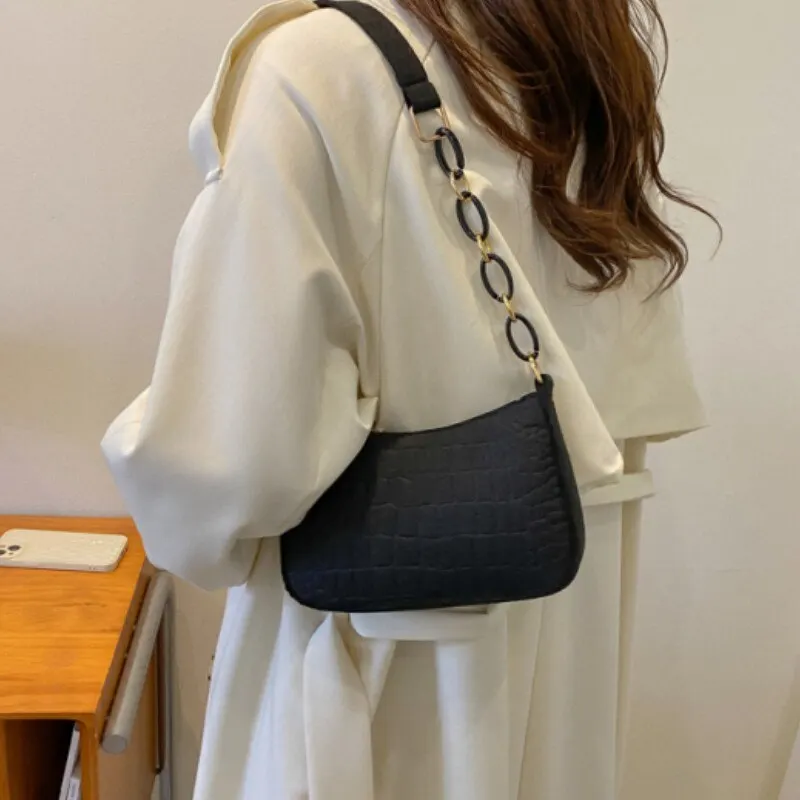 Lady Felt Armpit Design Luxury Tote Released Fashion Ladies Handbag Under Crescent Small Square Bag