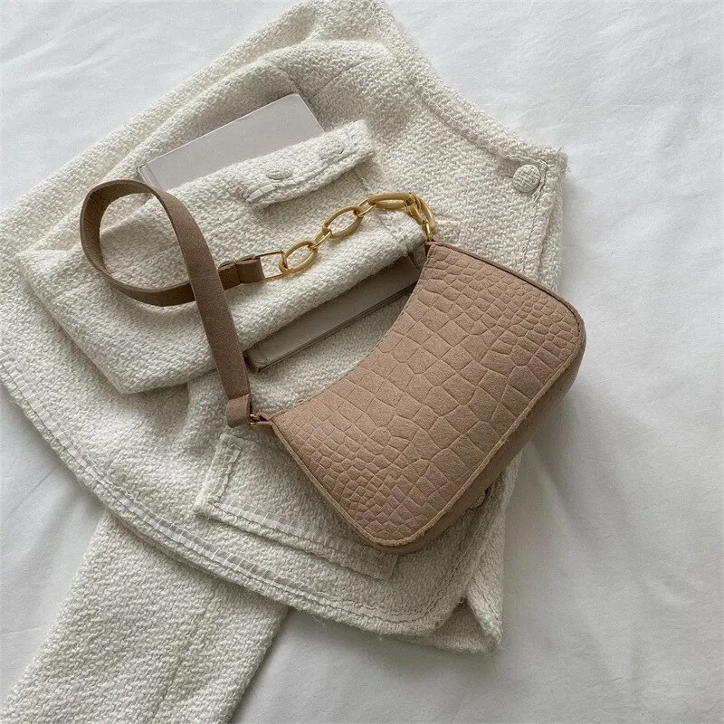 Lady Felt Armpit Design Luxury Tote Released Fashion Ladies Handbag Under Crescent Small Square Bag