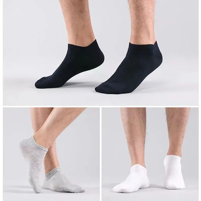 10 Pairs Unisex Casual Plain Color Boat Socks Thin Breathable Comfy Anti Odor Sweat-absorbing Low Cut Ankle Socks For Men Women