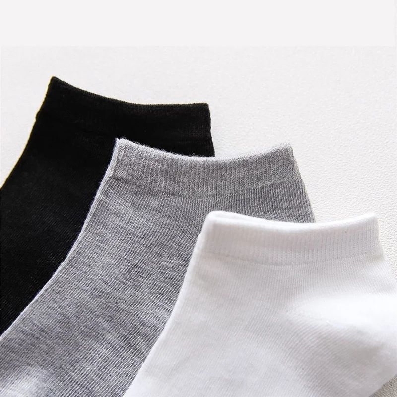 10 Pairs Unisex Casual Plain Color Boat Socks Thin Breathable Comfy Anti Odor Sweat-absorbing Low Cut Ankle Socks For Men Women