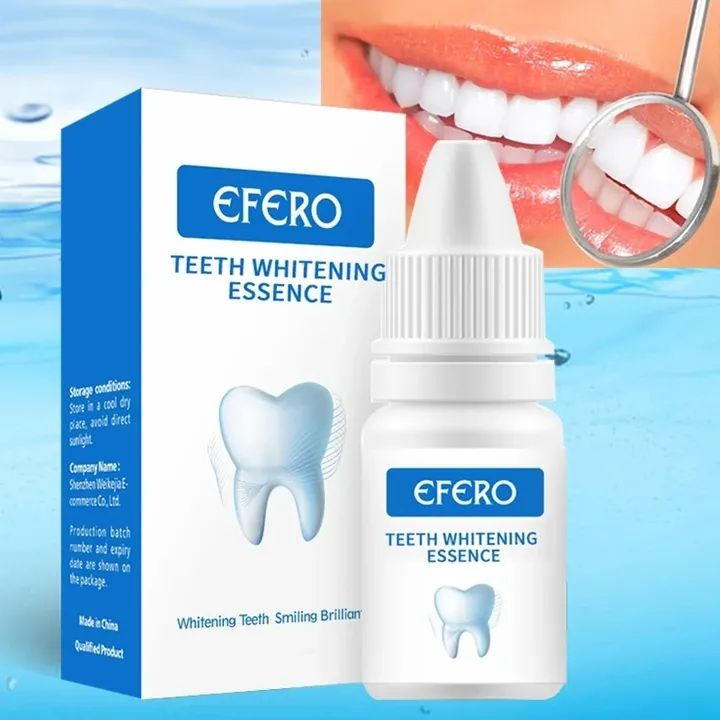 3pcs  EFERO Teeth Whitening Essence Liquid Oral Hygiene Whiten Teeth Remove Plaque Stains Fresh Breath 3PCS