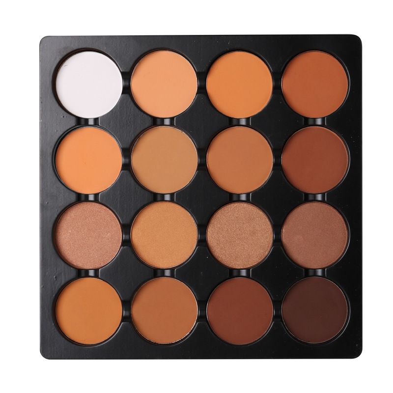 16 Matte Contour Powder Palette- 12 Color Powder, 4 Color Highlighters
,16 In 1MICOLOR Professional Powder Palette