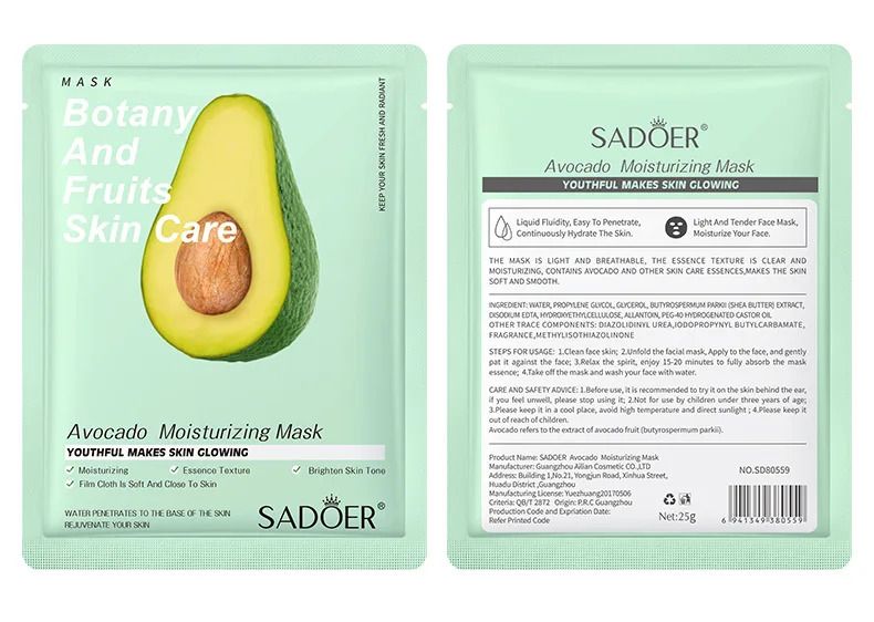 SADOER 8pcs Fruit Face Mask & Anti Wrinkle Moisturizing Skin Care Mixed Fruit Facial Mask Collagen Face Mask Moisturizing Refreshing Sheet Masks Hyaluronic Acid Facial Mask Skin Care Products