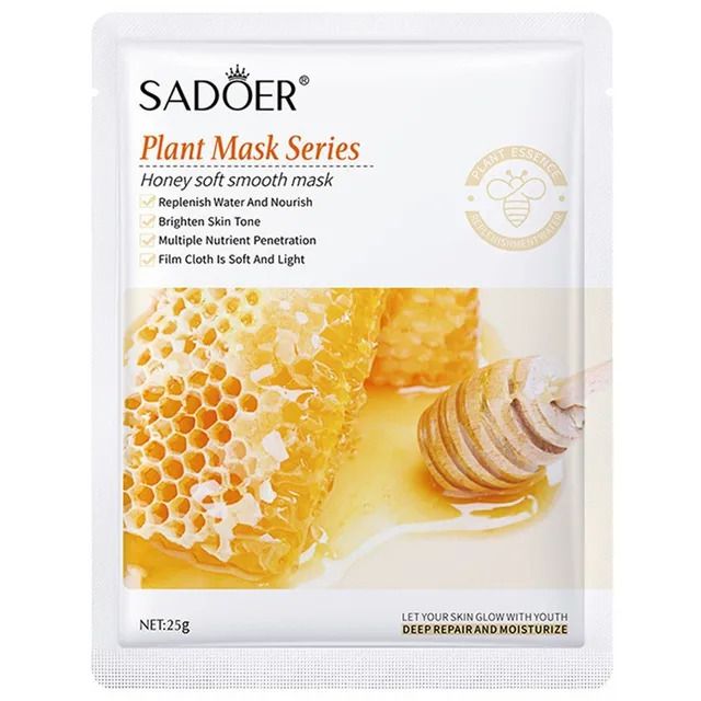 SADOER 8pcs Fruit Face Mask & Anti Wrinkle Moisturizing Skin Care Mixed Fruit Facial Mask Collagen Face Mask Moisturizing Refreshing Sheet Masks Hyaluronic Acid Facial Mask Skin Care Products