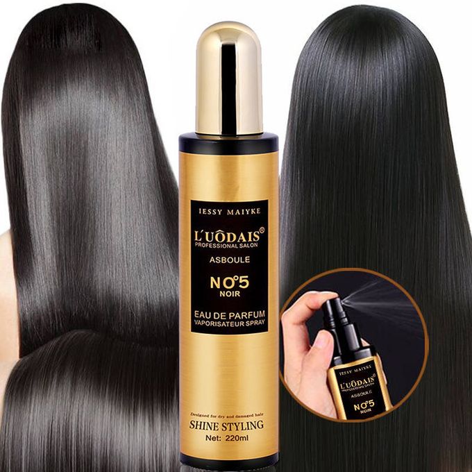 3 in 1 L'Uodais Hair Repair Oil Serum + NO°5 Noir + Curl Keeper Spray Smoothing Damaged Hair Treatment & Scalp Care Product  Hair Fragrance Spray For Women