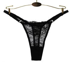 Thor 4Pcs Women's low-rise panties solid color thong Girls Invisible briefs underwear clothing Ladies super soft Hollow out lace panties