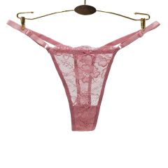 Thor 4Pcs Women's low-rise panties solid color thong Girls Invisible briefs underwear clothing Ladies super soft Hollow out lace panties
