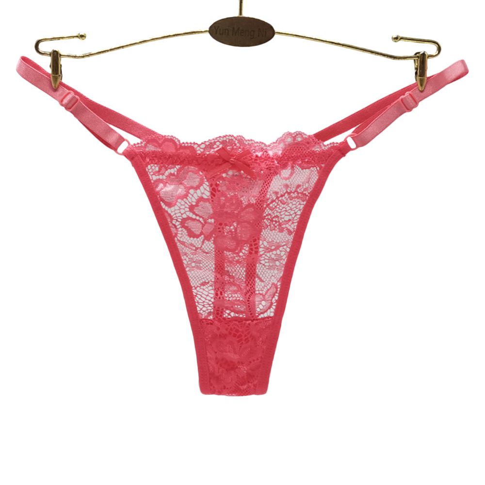 New arrival 4 Pcs Women's low-rise panties solid color thong Girls Invisible briefs underwear clothing Ladies super soft Hollow out lace panties