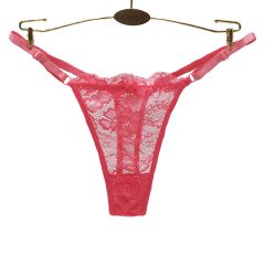 Thor 4Pcs Women's low-rise panties solid color thong Girls Invisible briefs underwear clothing Ladies super soft Hollow out lace panties