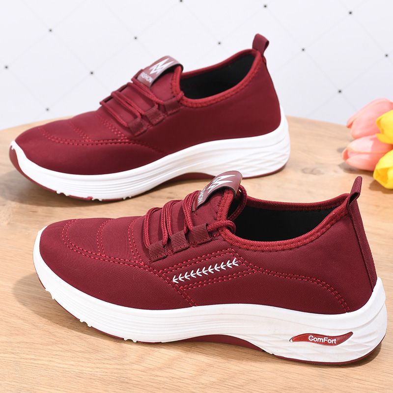 Women's single casual shoes flat mother shoes breathable  shoes women's walking shoes girls fashion running shoes students sneakers