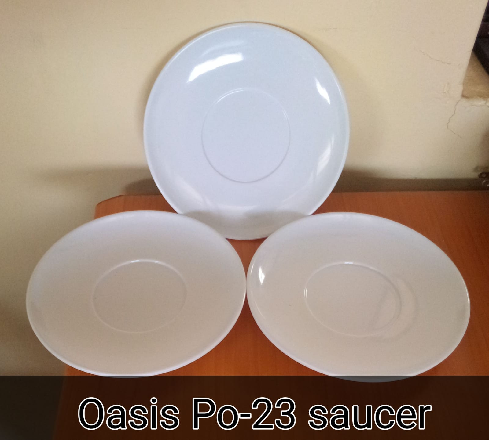 Set of 6pcs Oasis Melamine Kitchen Saucers