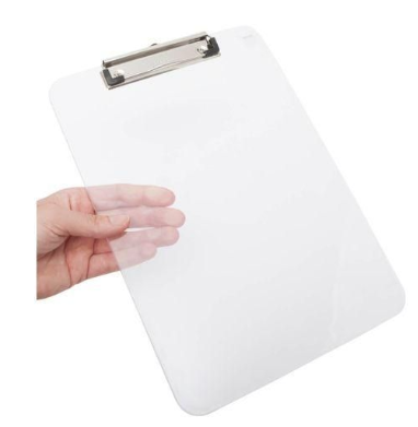 Transparent/Clear Clipboard A4 Plastic